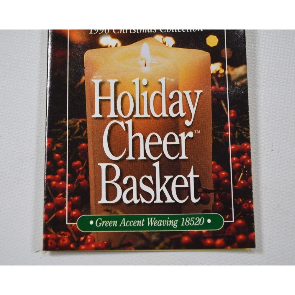 1996 Longaberger Holiday Cheer Basket Clot. Liner‎ & Protector 12L x 8W x 4.25H